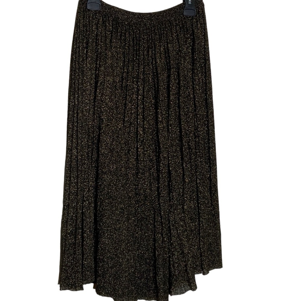 T. TAHARI metallic and viscose blend full skirt. Midi length. Size s/p
